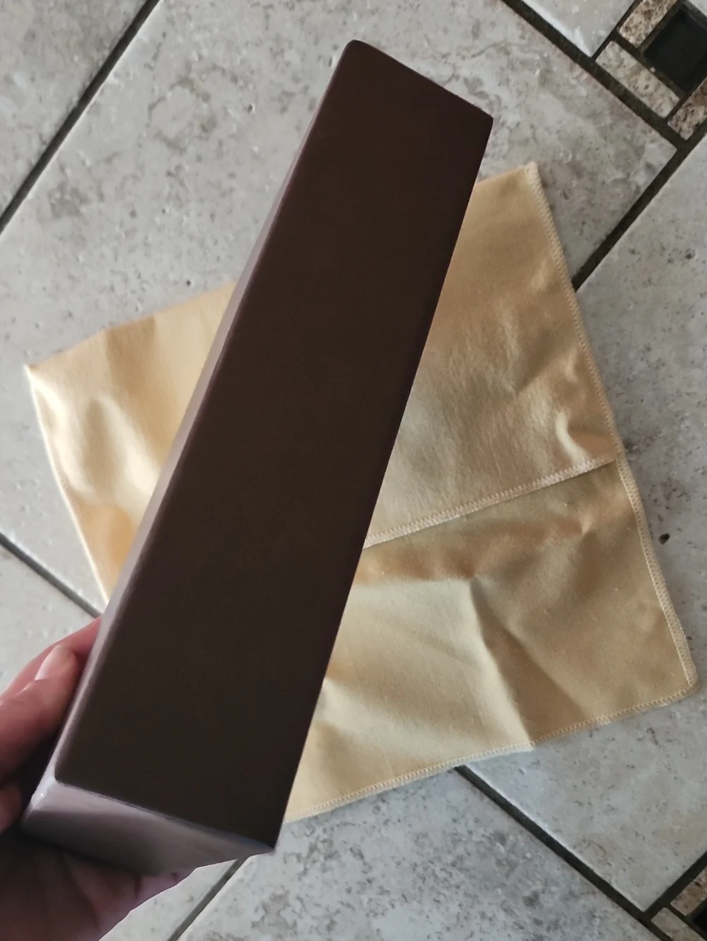 Louis Vuitton Brown Box with Beige Dust Bag